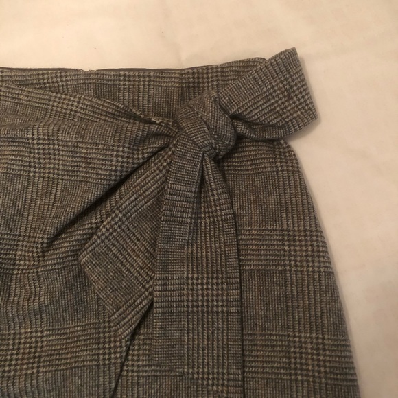 Wilfred wool plaid wrap skirt - Picture 4 of 6